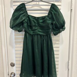 & Other Stories Green Midi Dress